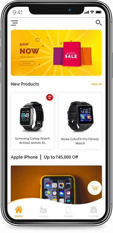 Set foot into the e-commerce industry with a fully-featured Amazon clone app - Screenshot 1