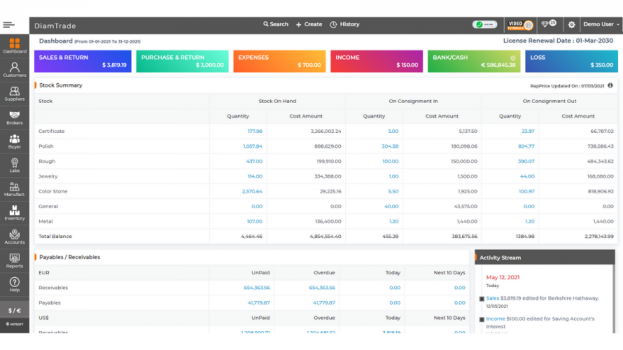 DiamTrade - Screenshot 1