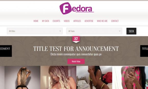 Fedora Escorts -  Classified Ads Script for Agencies - Screenshot 3