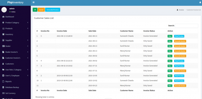 Php Inventory Management - Screenshot 8