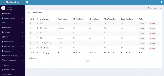 Php Inventory Management - Screenshot 14