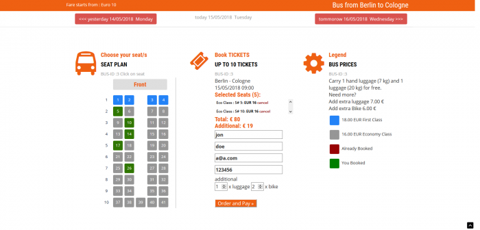 Bus Ticket Booking - Screenshot 4