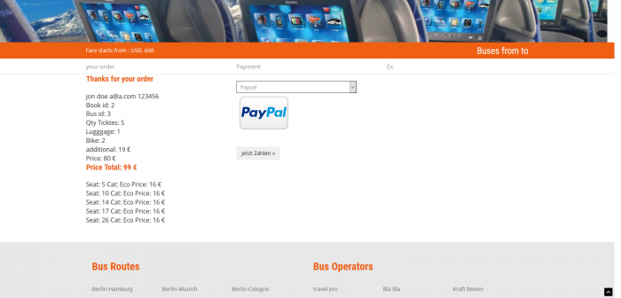 Bus Ticket Booking - Screenshot 5
