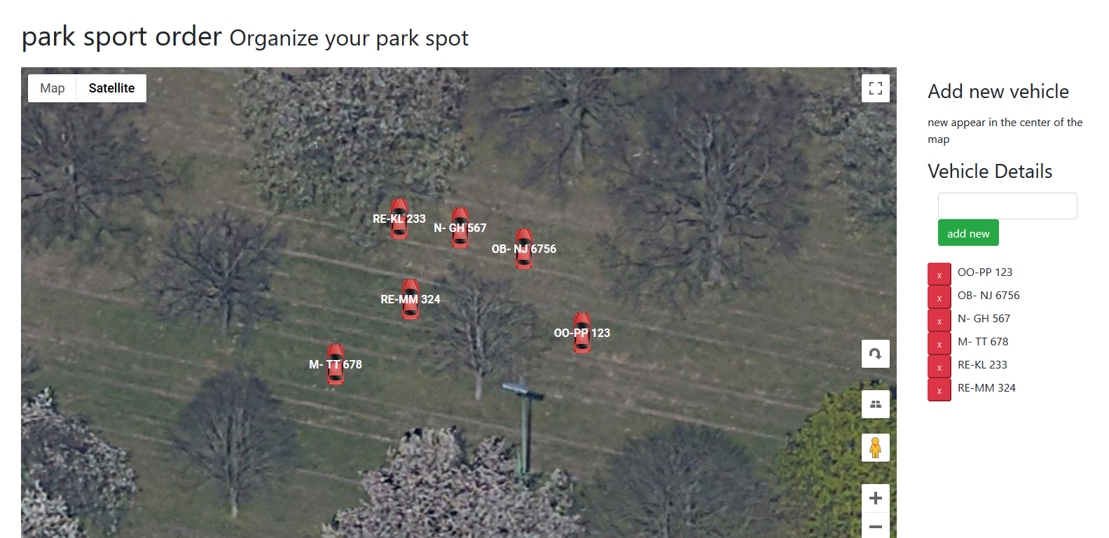 Parking Organizer - Screenshot 1