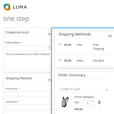 Magento 2 One Step Checkout - Screenshot 1