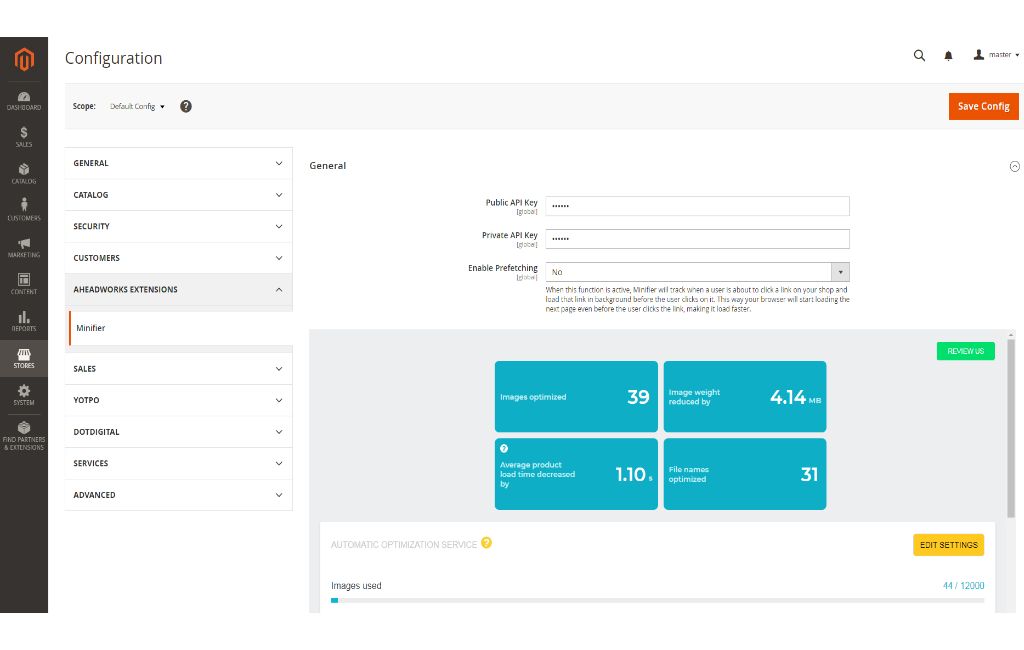 Minifier for Magento 2 - Screenshot 2