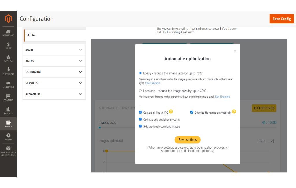Minifier for Magento 2 - Screenshot 3