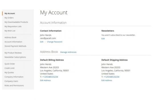 Visit Listing - B2B Extension Suite for Magento 2 B2B Extension Suite for Magento 2 - Screenshot 4