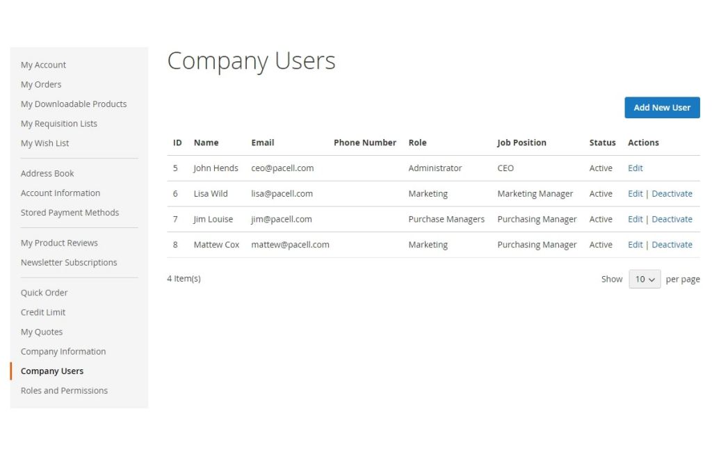 B2B Extension Suite for Magento 2 - Screenshot 3