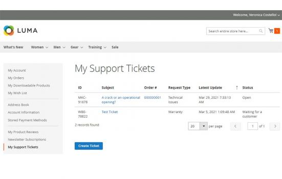 Visit Listing - Help Desk Ultimate for Magento 2 Help Desk Ultimate for Magento 2 - Screenshot 2