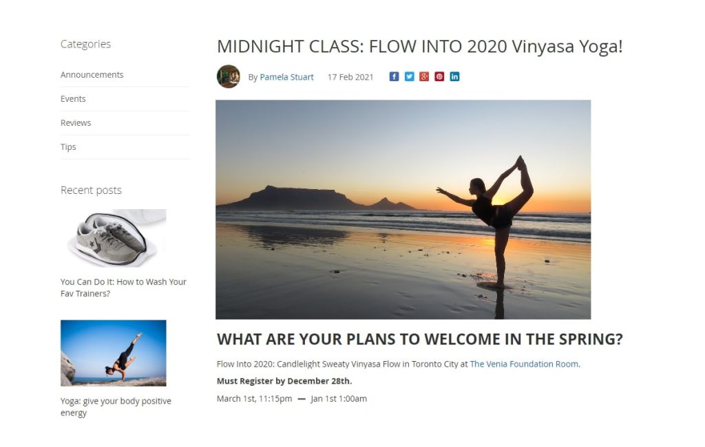 Blog for Magento 2 - Screenshot 1