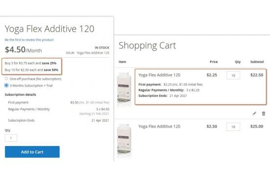 Visit Listing - Advanced Subscription Products for Magento 2 Advanced Subscription Products for Magento 2 - Screenshot 1