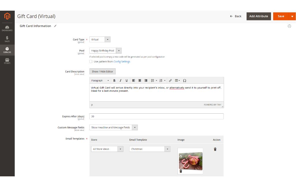 Gift Card for Magento 2 - Screenshot 1