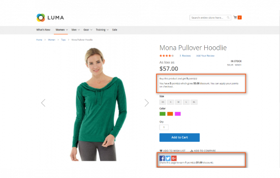 Visit Listing - Reward Points for Magento 2 Reward Points for Magento 2 - Screenshot 1