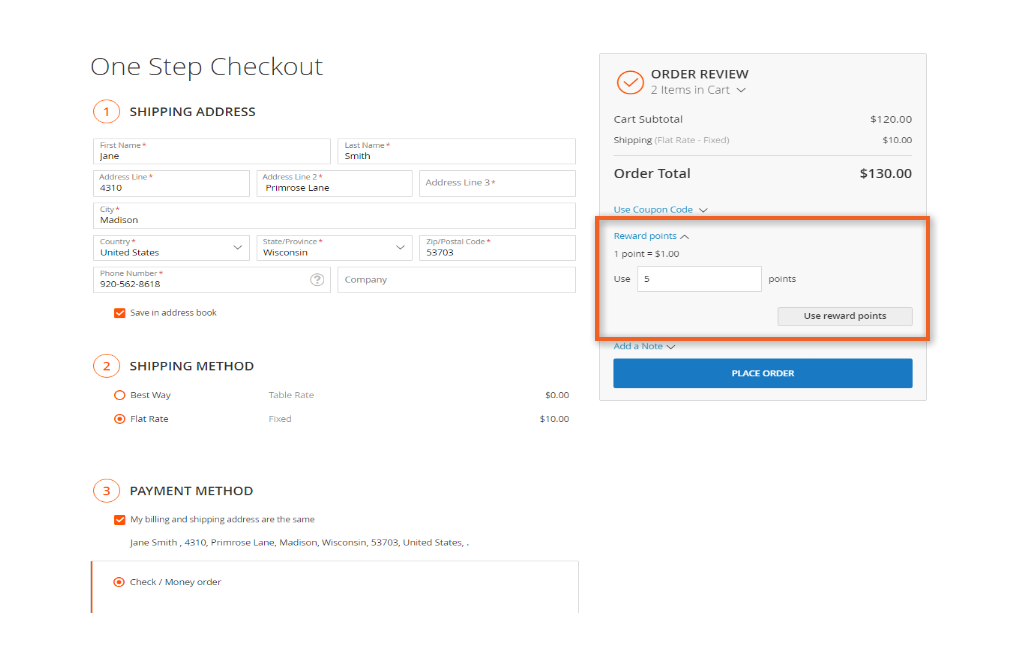 Reward Points for Magento 2 - Screenshot 2