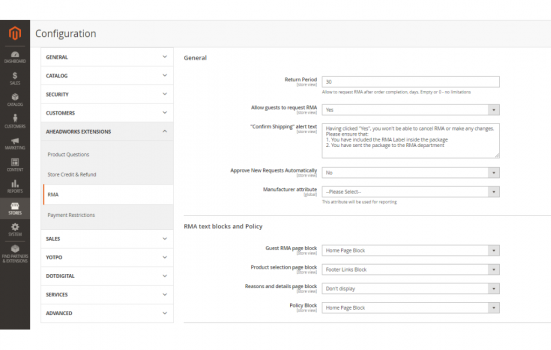Visit Listing - RMA for Magento 2 RMA for Magento 2 - Screenshot 3