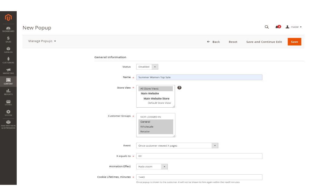 Popup Pro for Magento 2 - Screenshot 3