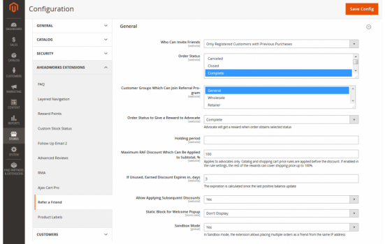 Refer a Friend for Magento 2 - Screenshot 1