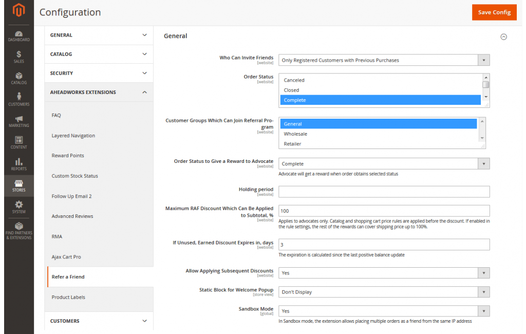 Refer a Friend for Magento 2 - Screenshot 1