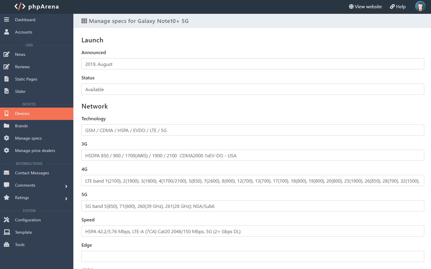 Mobile Phones Portal PHP Script - Screenshot 11