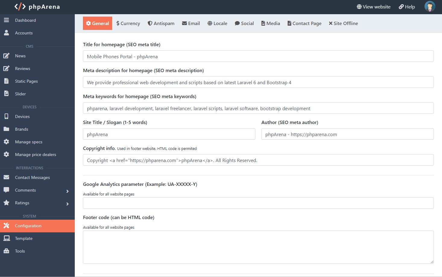 Mobile Phones Portal PHP Script - Screenshot 9