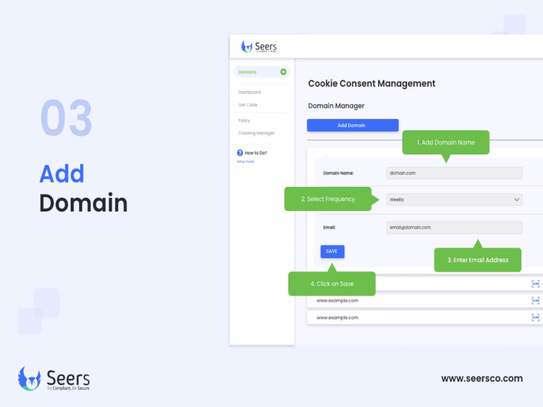 Seers Consent Management Platform - Screenshot 3