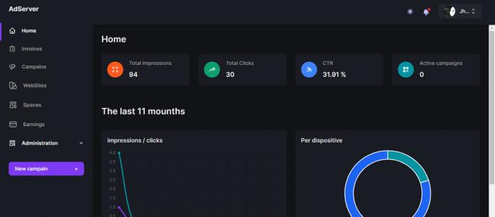 Visit Listing - AdServer - Sell Your Advertising Spaces AdServer - Sell Your Advertising Spaces - Screenshot 2