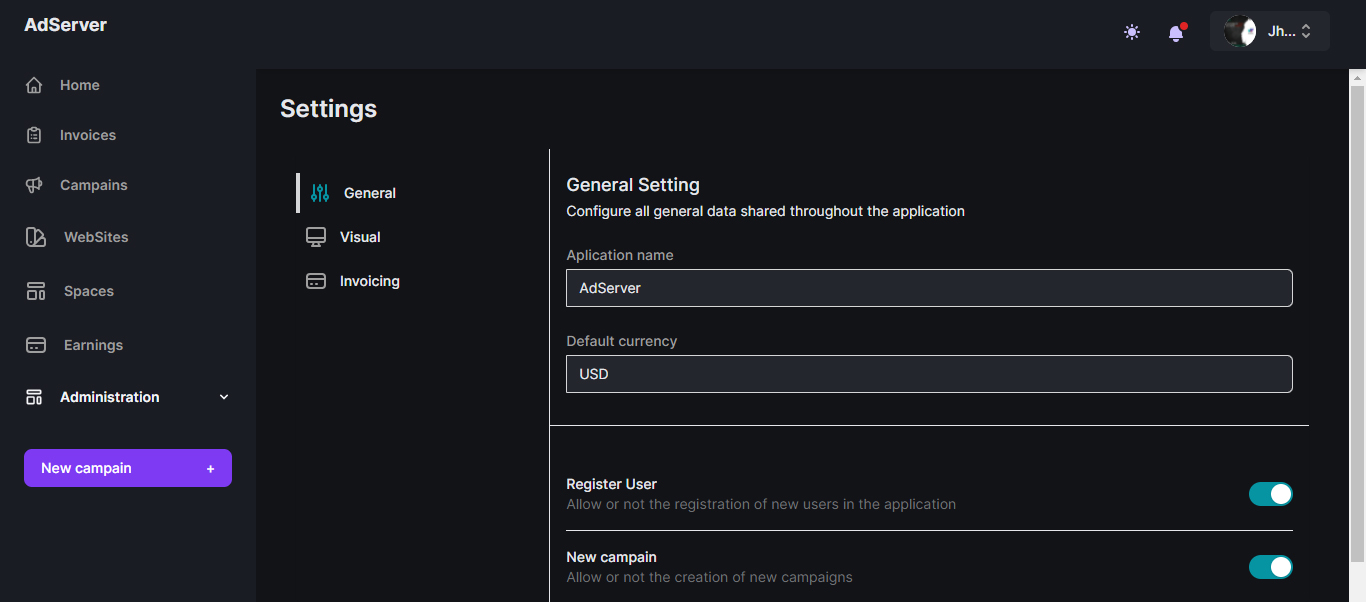 AdServer - Sell Your Advertising Spaces - Screenshot 7