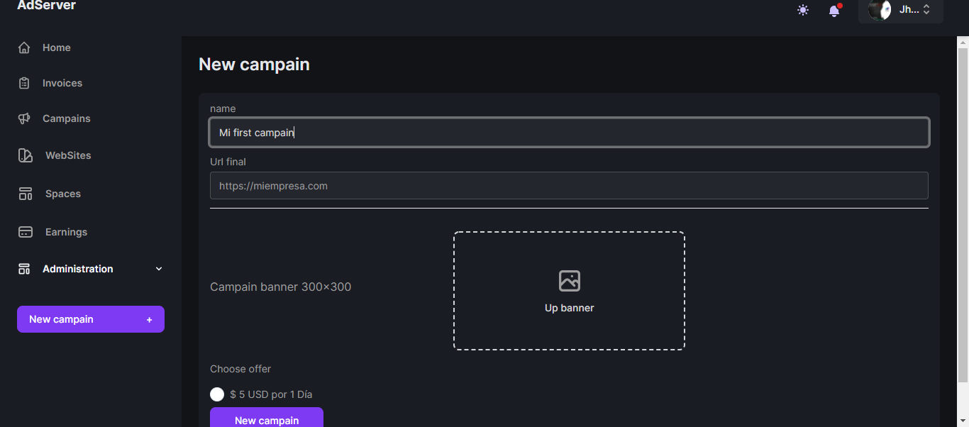 AdServer - Sell Your Advertising Spaces - Screenshot 8