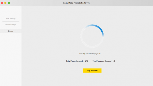 Social Media Phone Extractor Pro - Screenshot 1