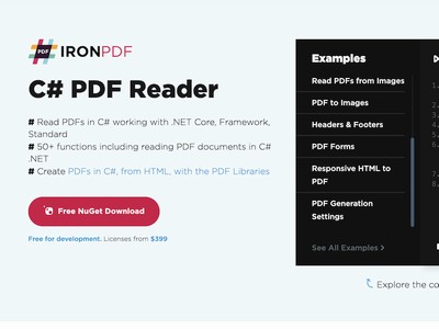 C# PDF Reader - Screenshot 1