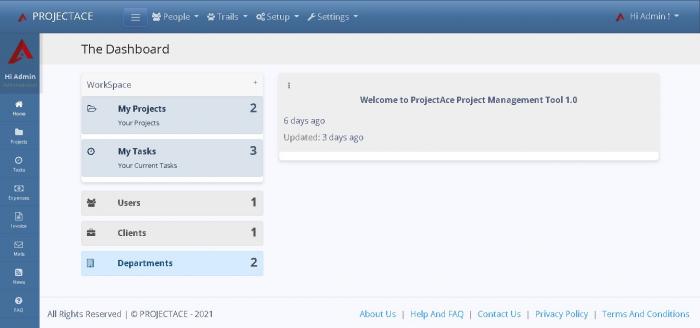 ProjectACE Project Management System - Screenshot 2