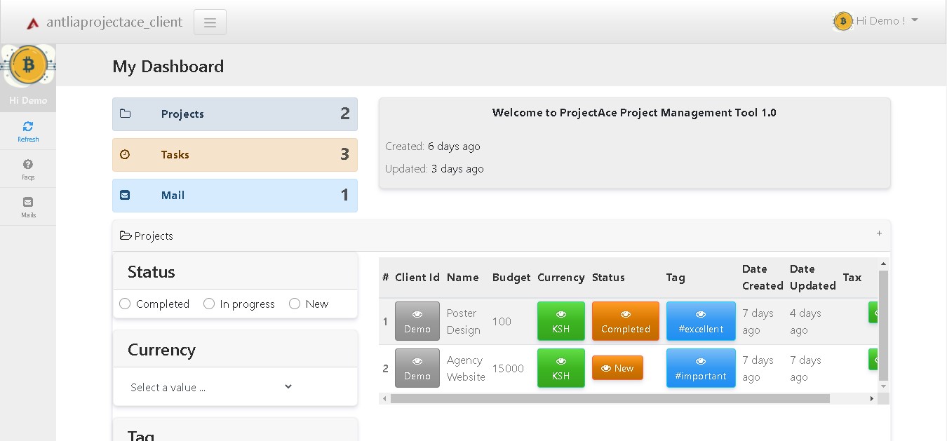ProjectACE Project Management System - Screenshot 5