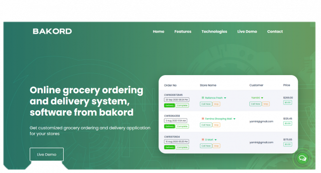 Visit Listing - Online grocery delivery script Online grocery delivery script - Screenshot 1
