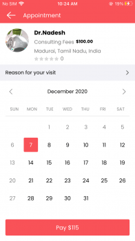Visit Listing - Zocdoc clone - Appkodes MeetDoc Zocdoc clone - Appkodes MeetDoc - Screenshot 14