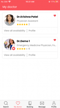 Visit Listing - Zocdoc clone - Appkodes MeetDoc Zocdoc clone - Appkodes MeetDoc - Screenshot 7