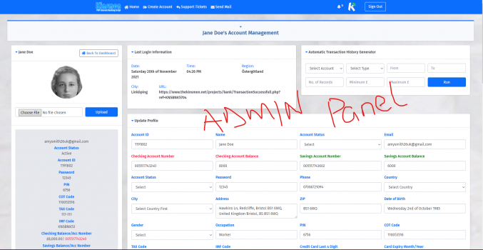 Kinsmen Internet Banking PHP Script - Screenshot 8