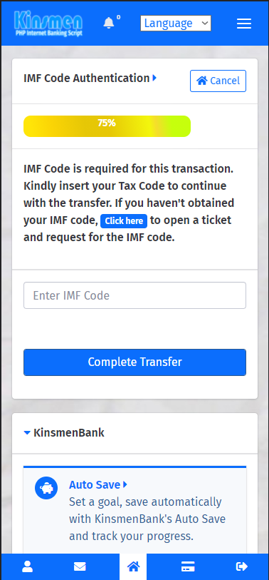 Kinsmen Internet Banking PHP Script - Screenshot 5