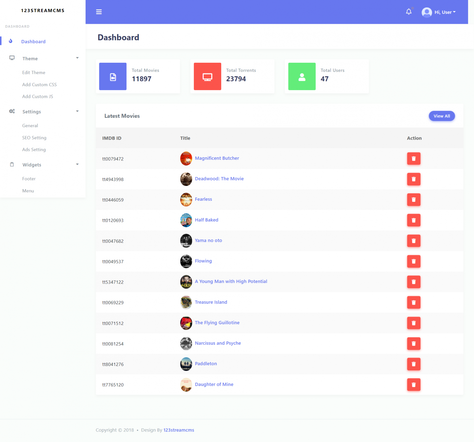123movies automated script by 123streamcms - Screenshot 3