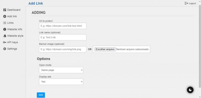 Links/URLs Protector (with display ADS) - Screenshot 5