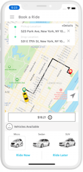 Visit Listing - HireMe Taxi App HireMe Taxi App - Screenshot 3