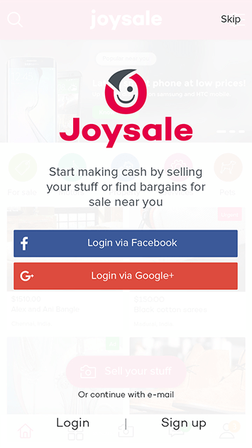 Best letgo clone script - Appkodes joysale - Screenshot 1