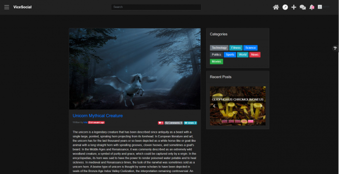 ViceSocial - Screenshot 1