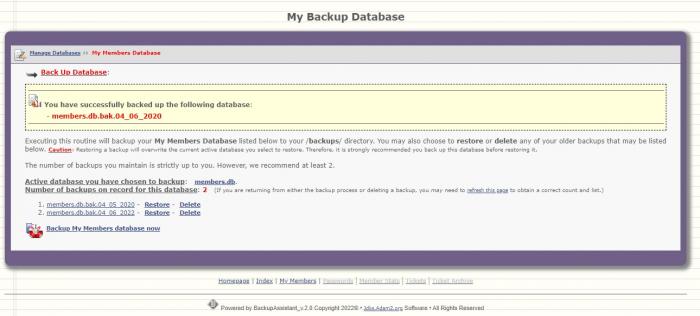 Visit Listing - BackupAssistant BackupAssistant - Screenshot 2
