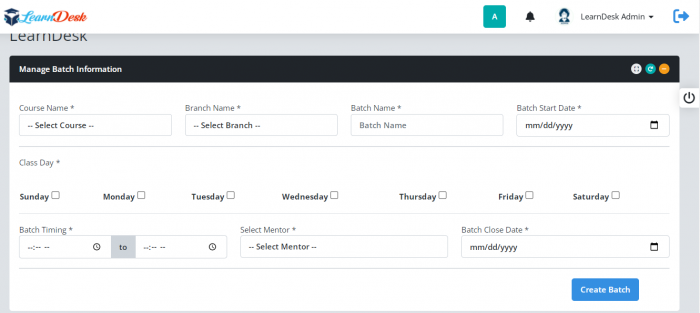 LearnDesk Learning Management System - Screenshot 1