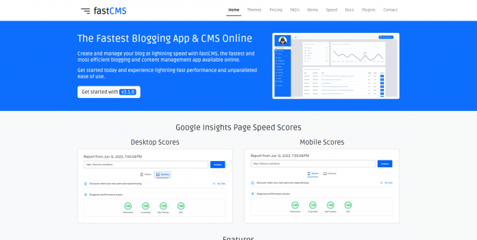 Visit Listing - fastCMS Blogging App fastCMS Blogging App - Screenshot 3