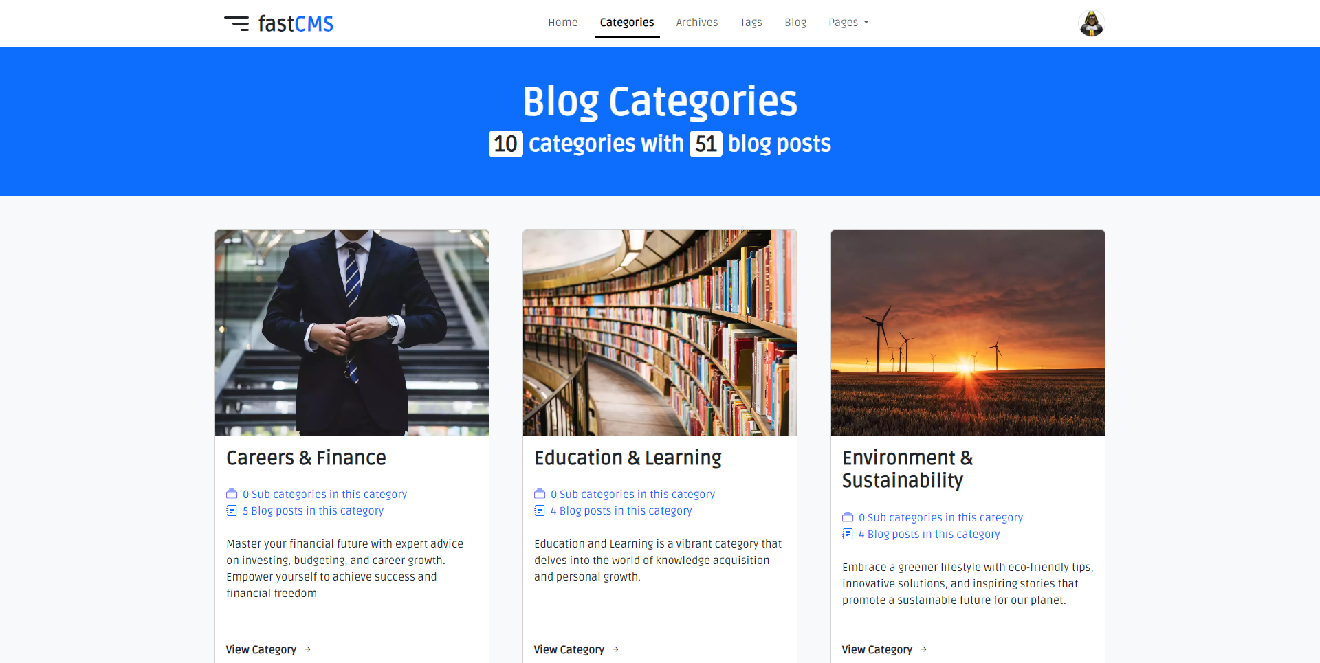 fastCMS Blogging App - Screenshot 6