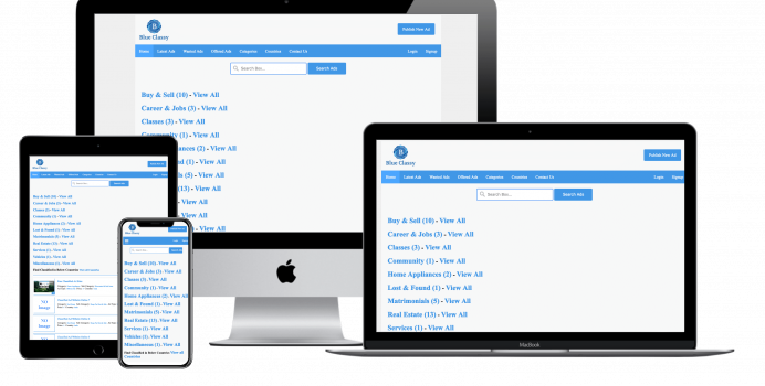 Visit Listing - Blue Classy Classifieds Script, Free and Premium Classifieds Script Blue Classy Classifieds Script, Free and Premium Classifieds Script - Screenshot 1