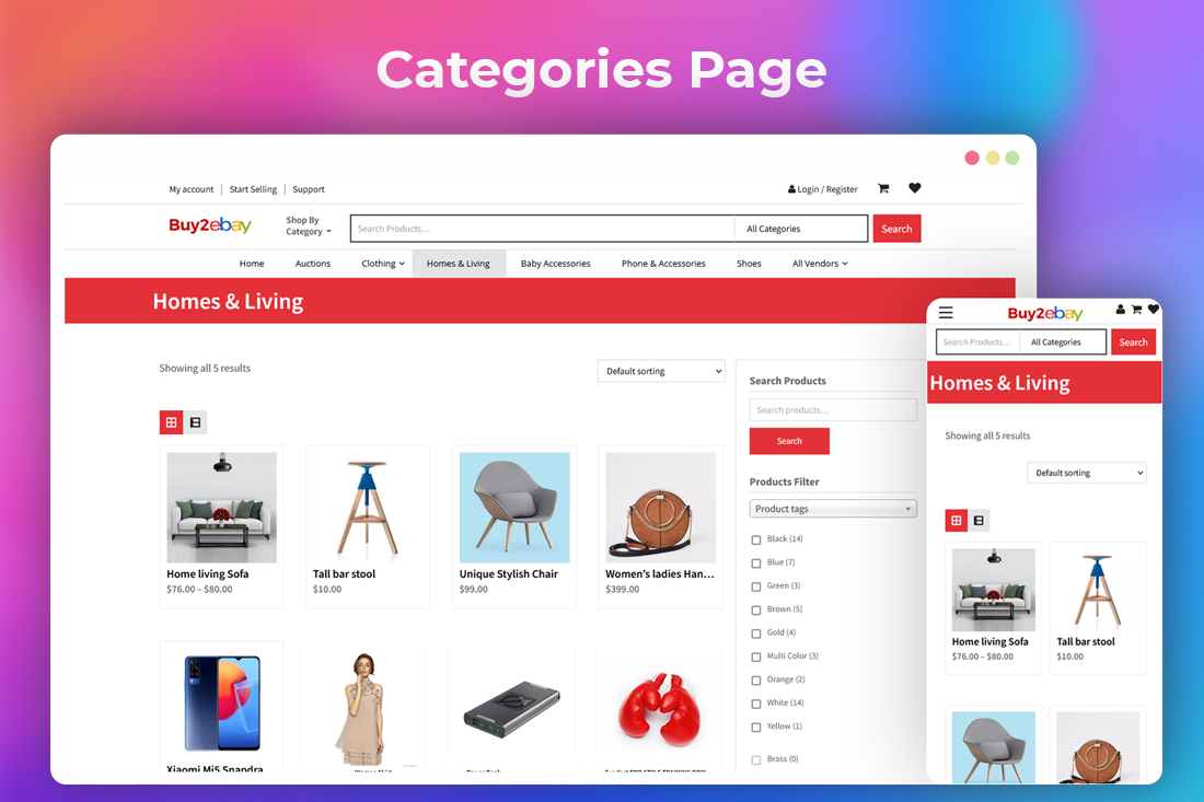 eBay Clone Script - Buy2eBay - Screenshot 1