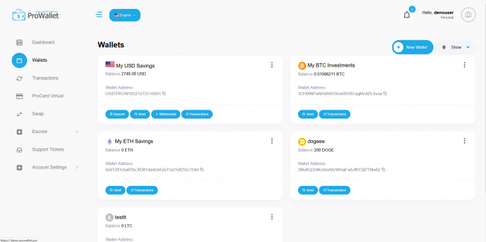 Visit Listing - ProWallet - Fiat and Crypto Currency Web Wallet ProWallet - Fiat and Crypto Currency Web Wallet - Screenshot 5